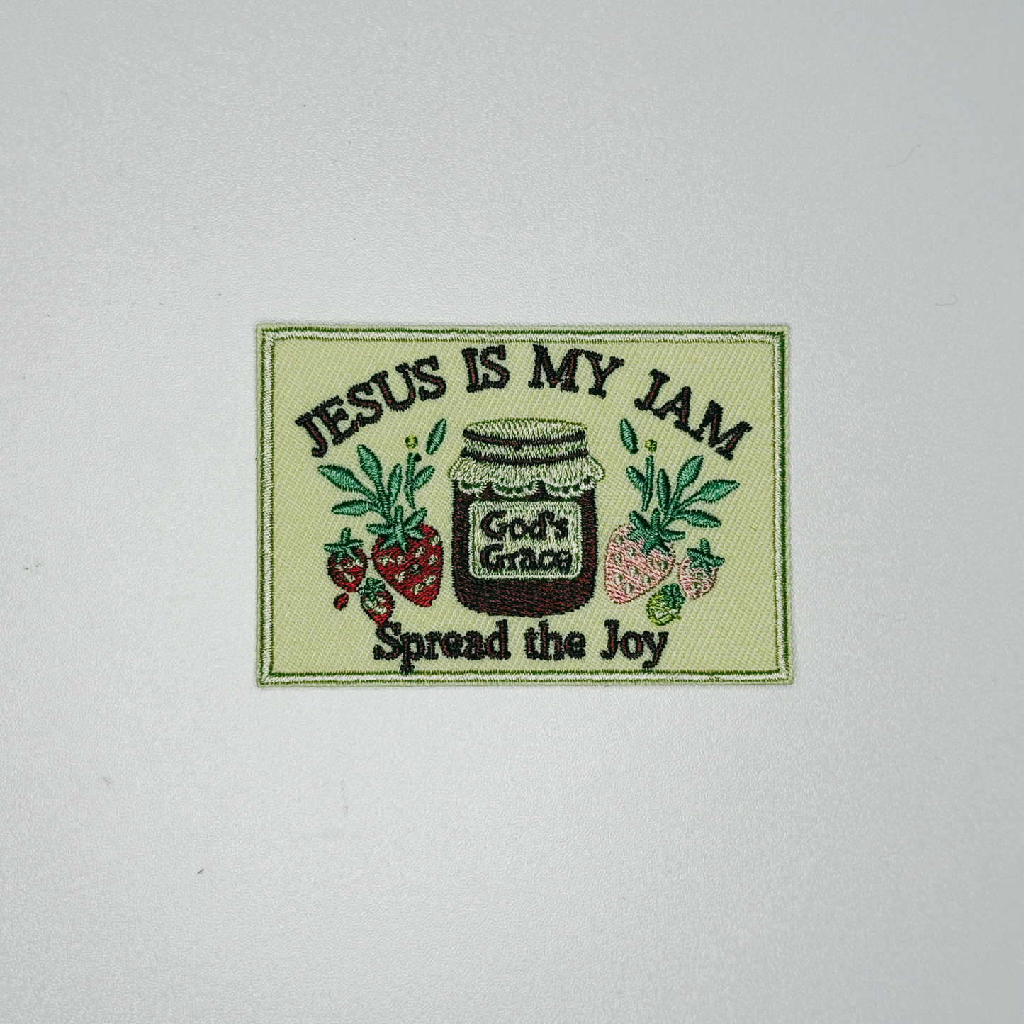 3" Jesus is my Jam - Embroidered Hat Patch