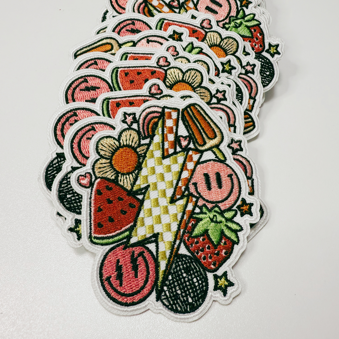 3" Happy Summertime - Embroidered Hat Patch