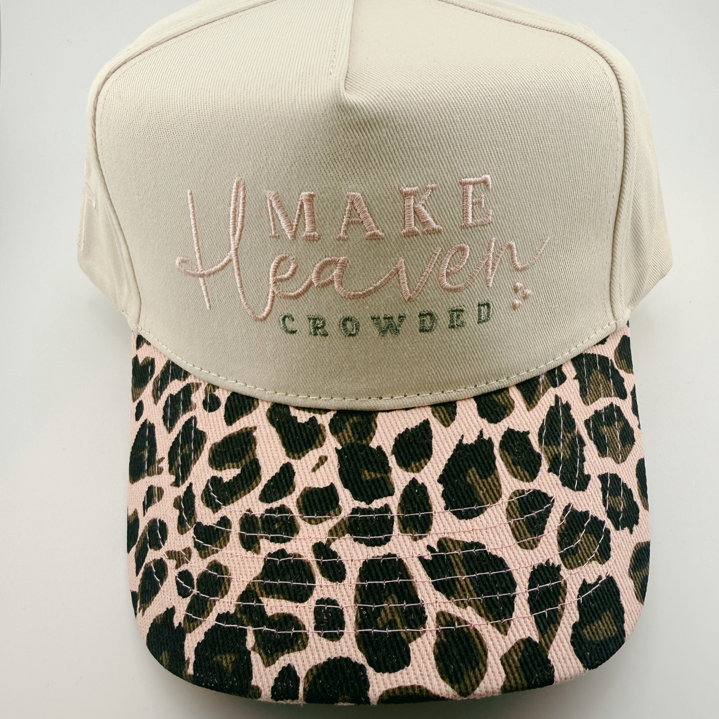 TEELUX - Cotton Structured Hat - SNAP BACK - MAKE HEAVEN CROWDED ( choice of color)