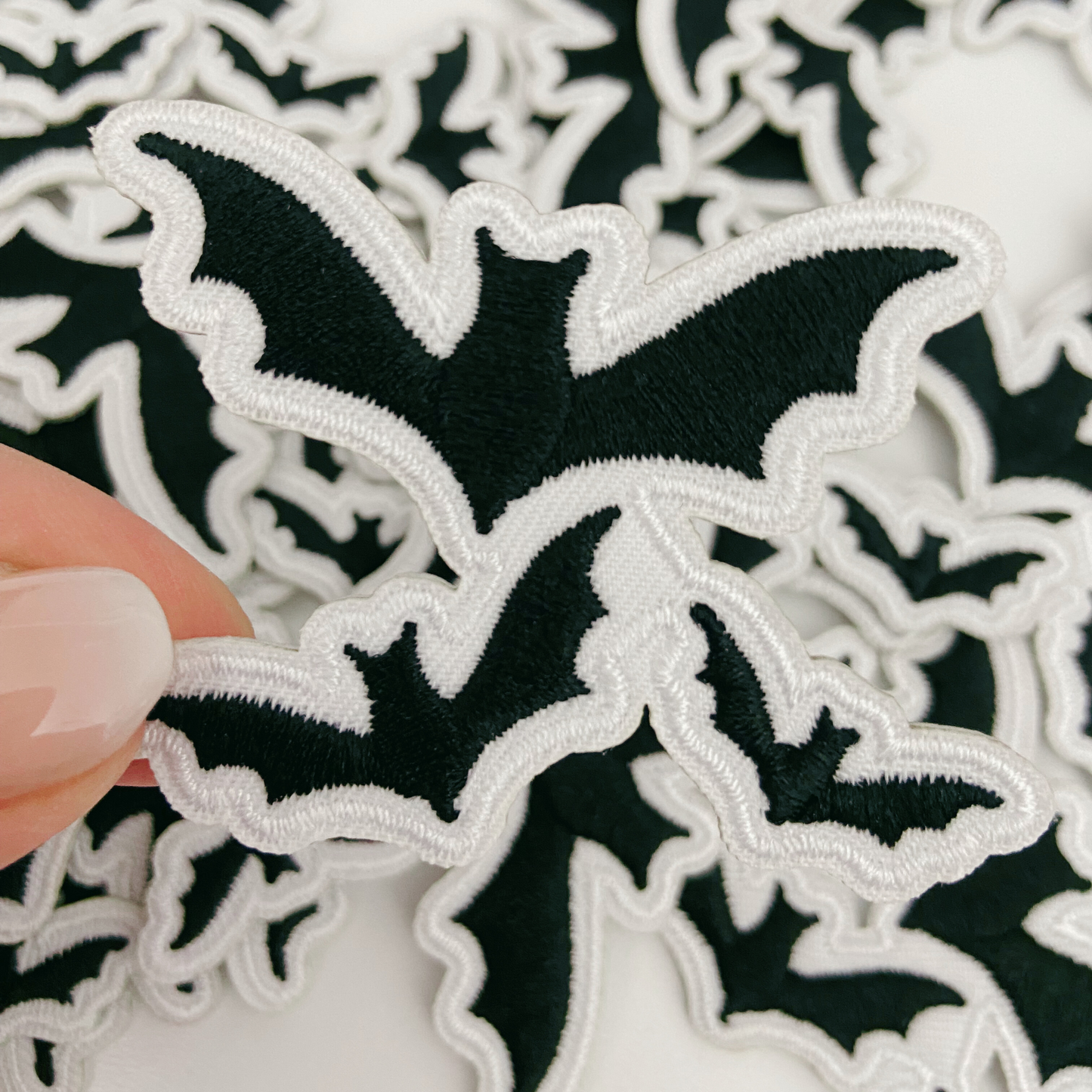 2" Bats - Embroidered Hat Patch