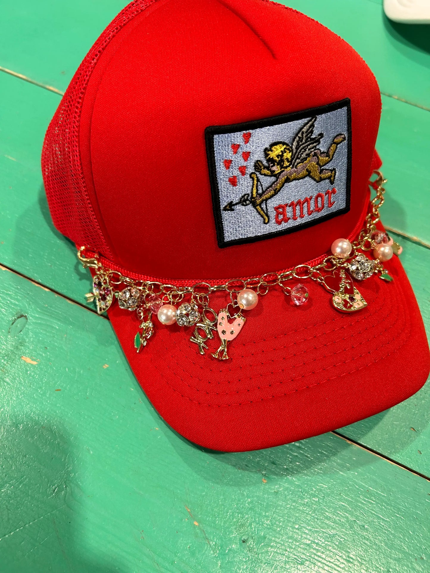 All Things Valentine's Trucker Hat Chain
