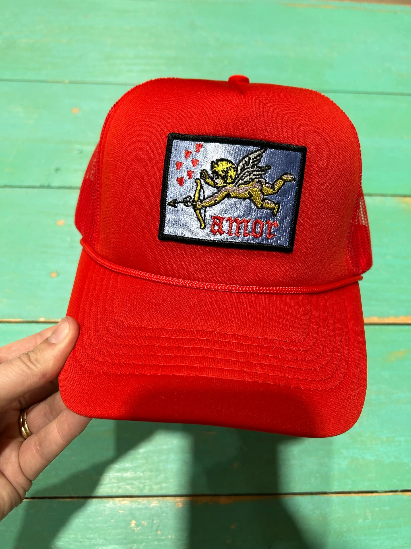 Amor Patched Trucker Hat