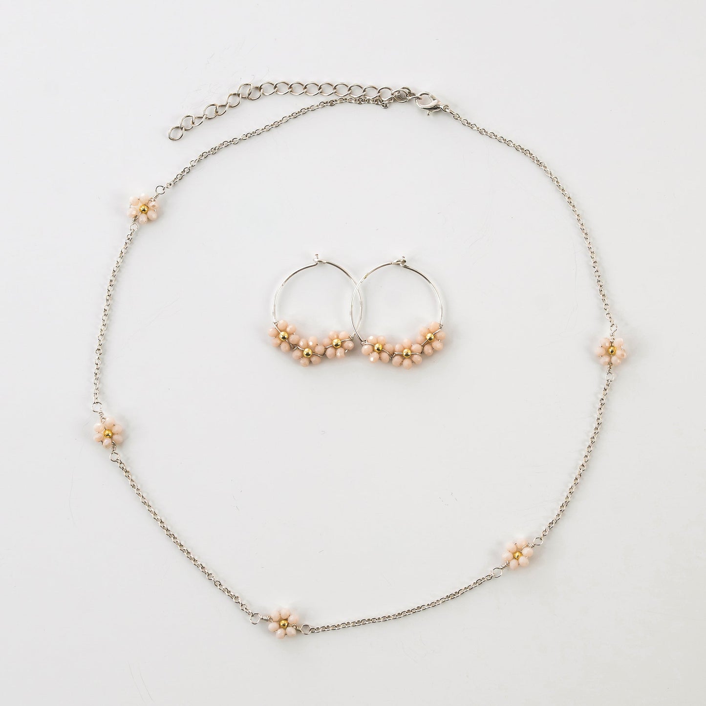 Daisy silver earrings