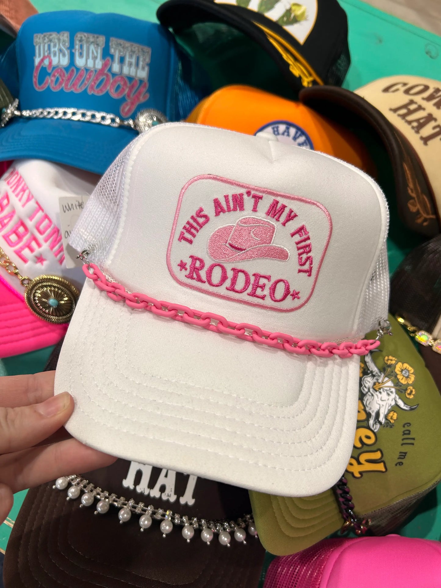 Pink Link Trucker Chain