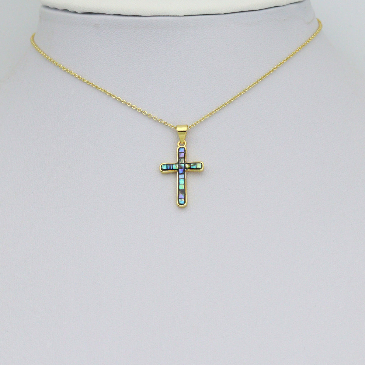 Mother of Pearl Abalone Cross charm For Necklace Bracelet Jewelry Making Supply, Sku#WL23