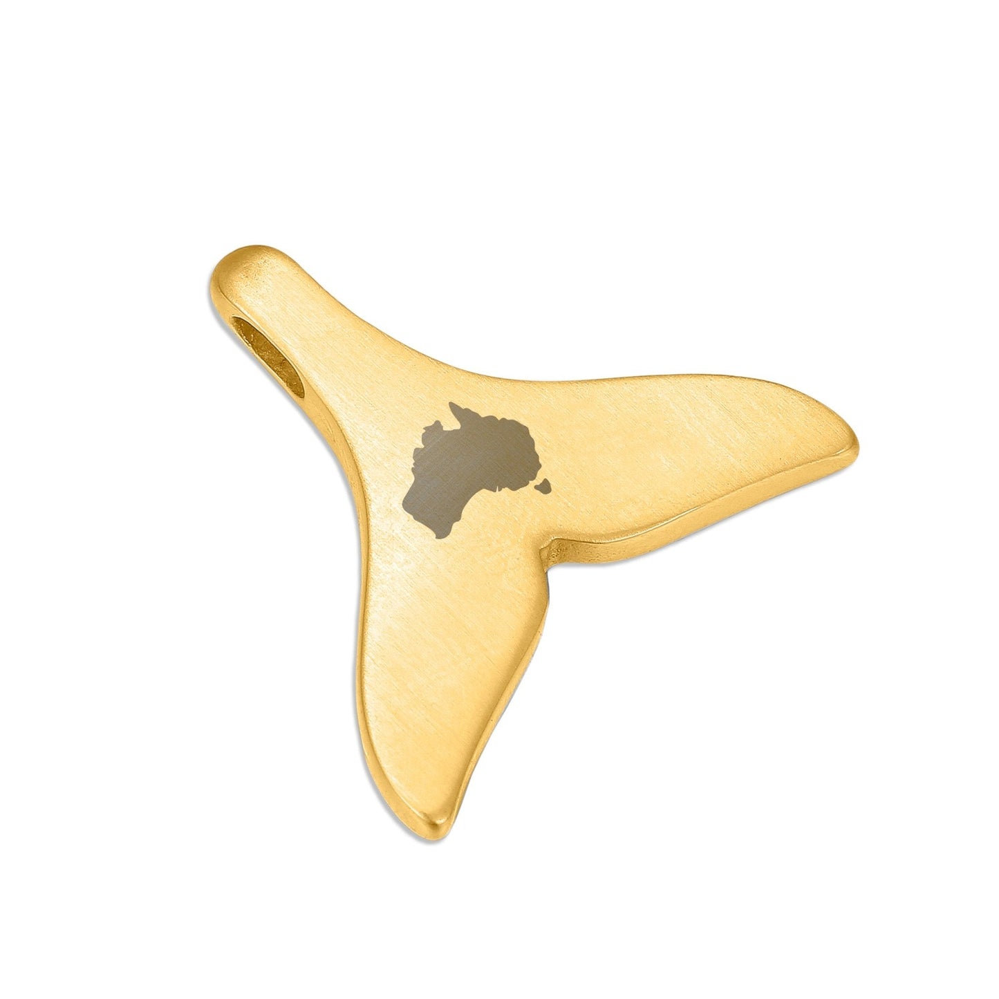 Jarrah Whale Tail Necklace - Yellow Gold