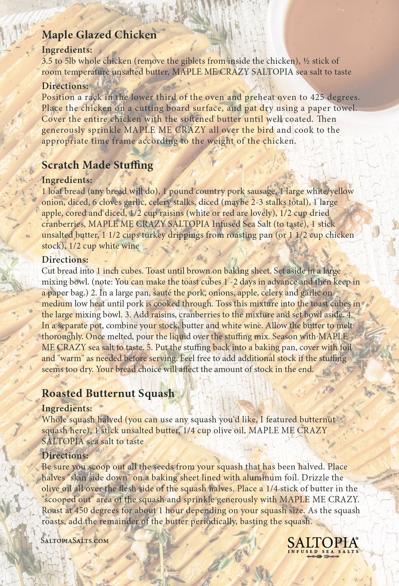 Maple Garlic & Thyme Salt: MAPLE ME CRAZY