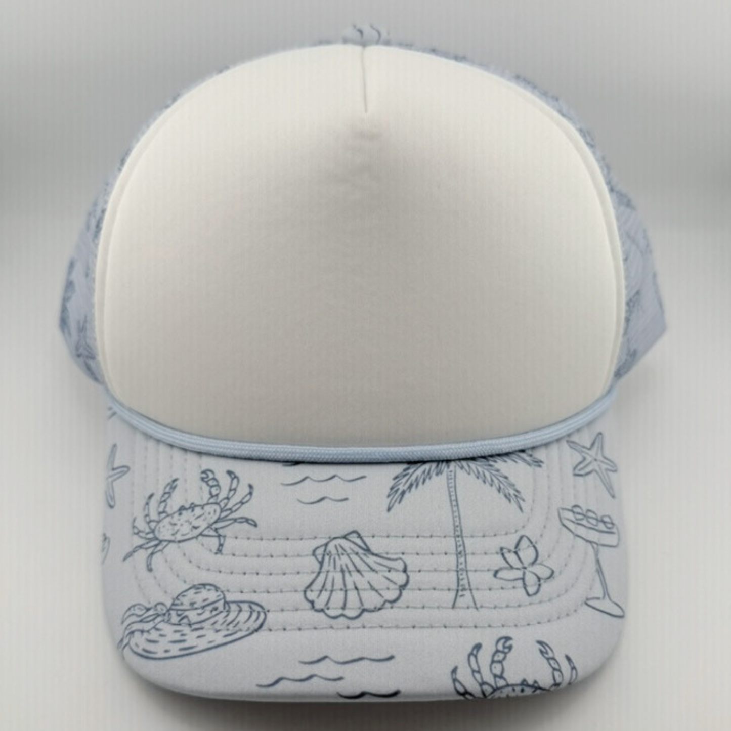 TEELUX - TRUCKER HAT BLANK - BLUE COASTAL
