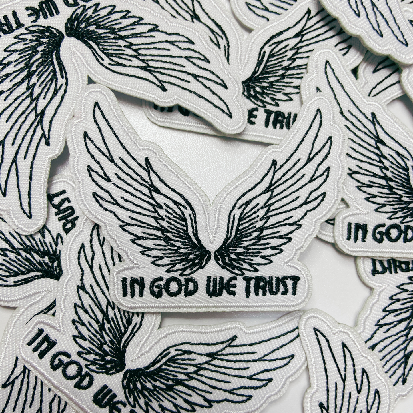 2.5" In God We Trust  -  Embroidered Hat Patch