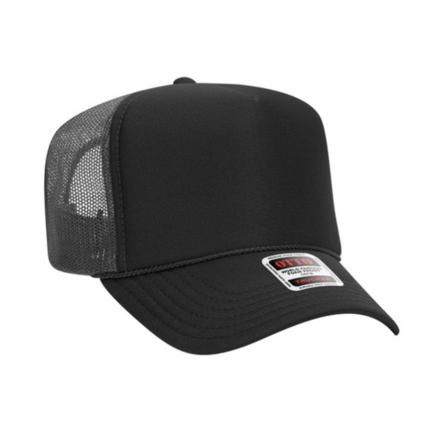 BLANK OTTO TRUCKER HAT -  Choose from available Colors (STYLE #: 39-165)