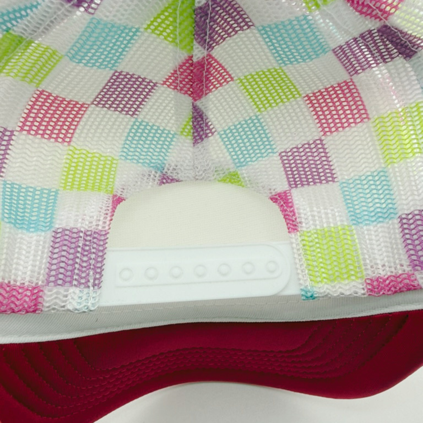 TEELUX - TRUCKER HAT BLANK - PINK Checkered