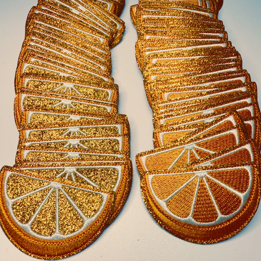 2.5" Orange (2 Options) -  Embroidered Hat Patch
