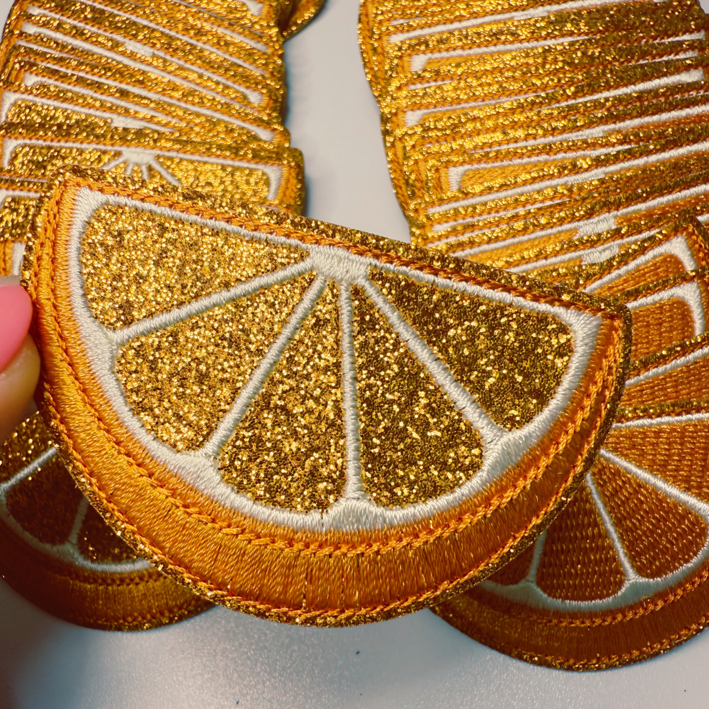 2.5" Orange (2 Options) -  Embroidered Hat Patch