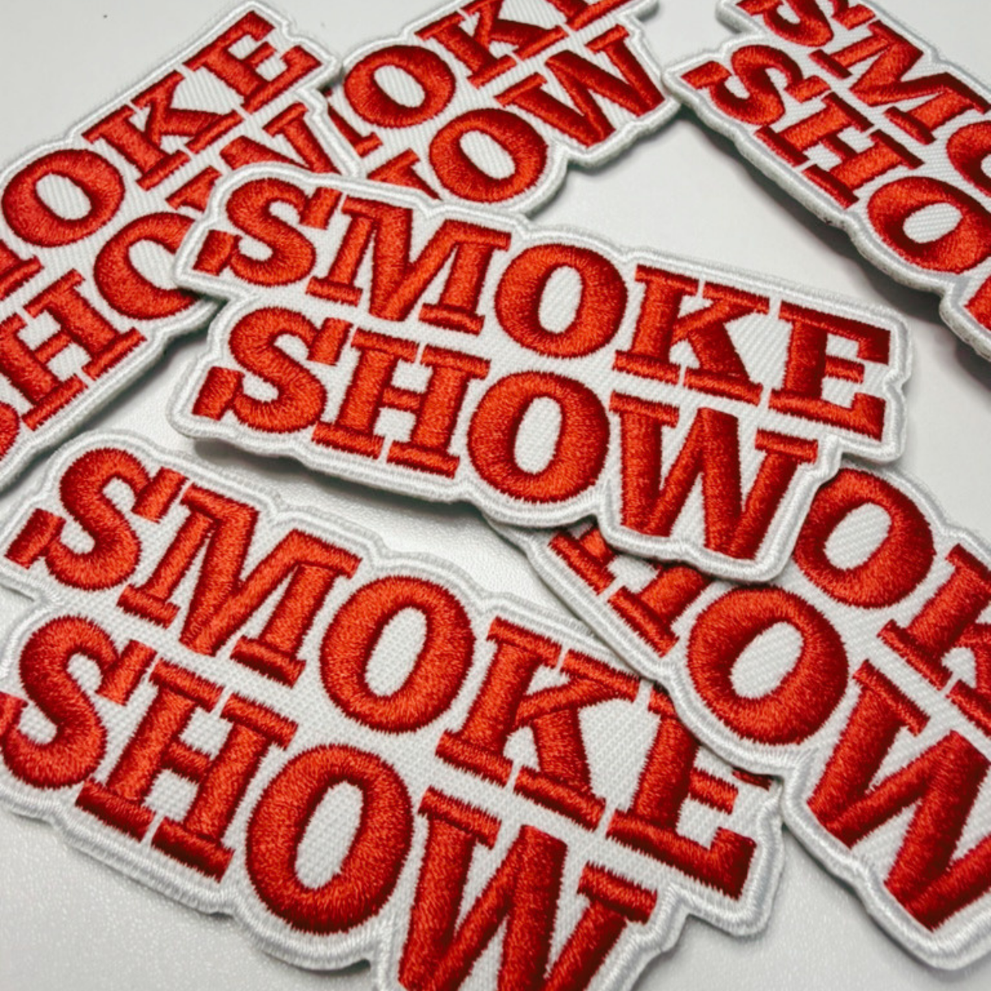 3.5" Smoke Show -  Embroidered Hat Patch