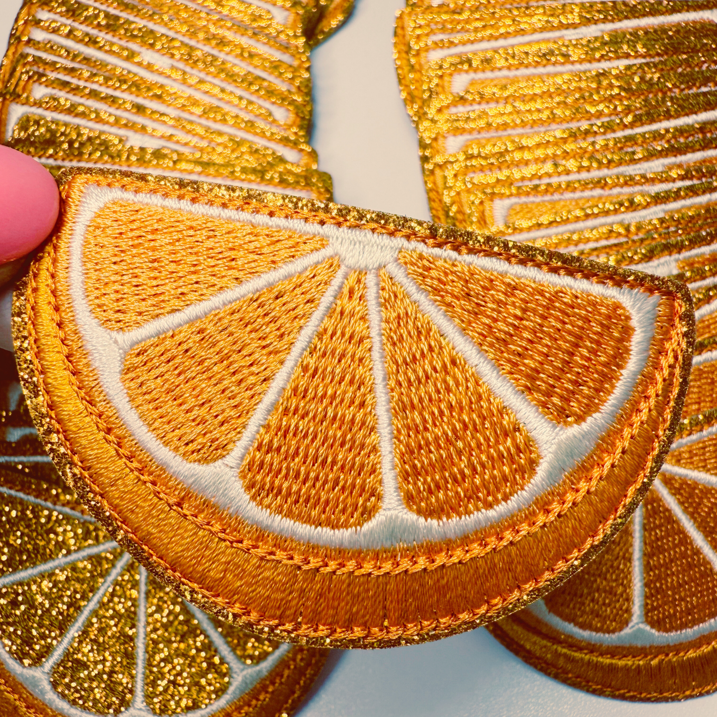 2.5" Orange (2 Options) -  Embroidered Hat Patch