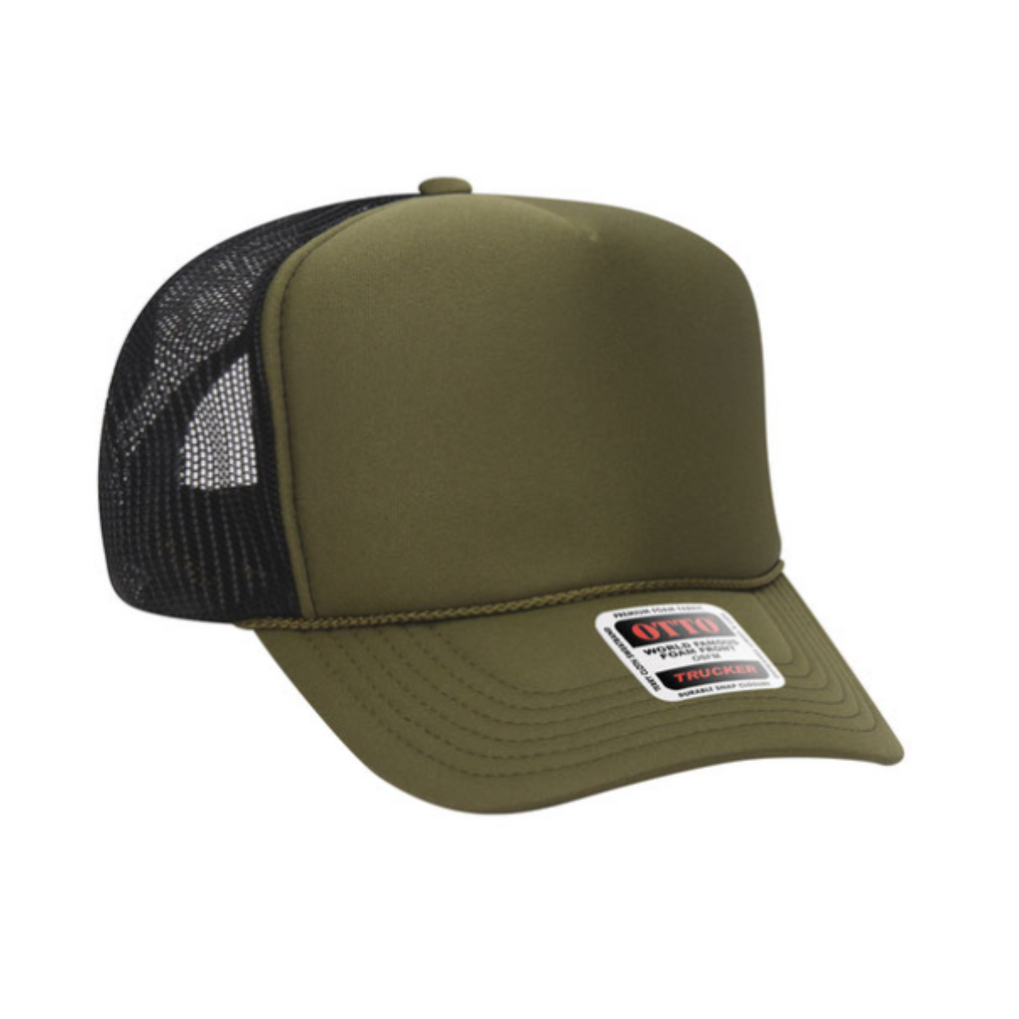 BLANK OTTO TRUCKER HAT -  Choose from available Colors (STYLE #: 39-165)