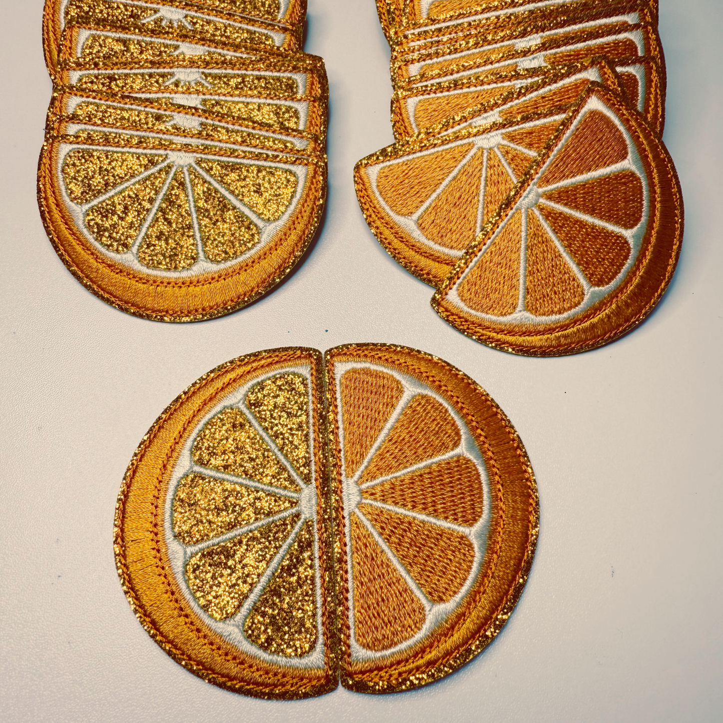 2.5" Orange (2 Options) -  Embroidered Hat Patch