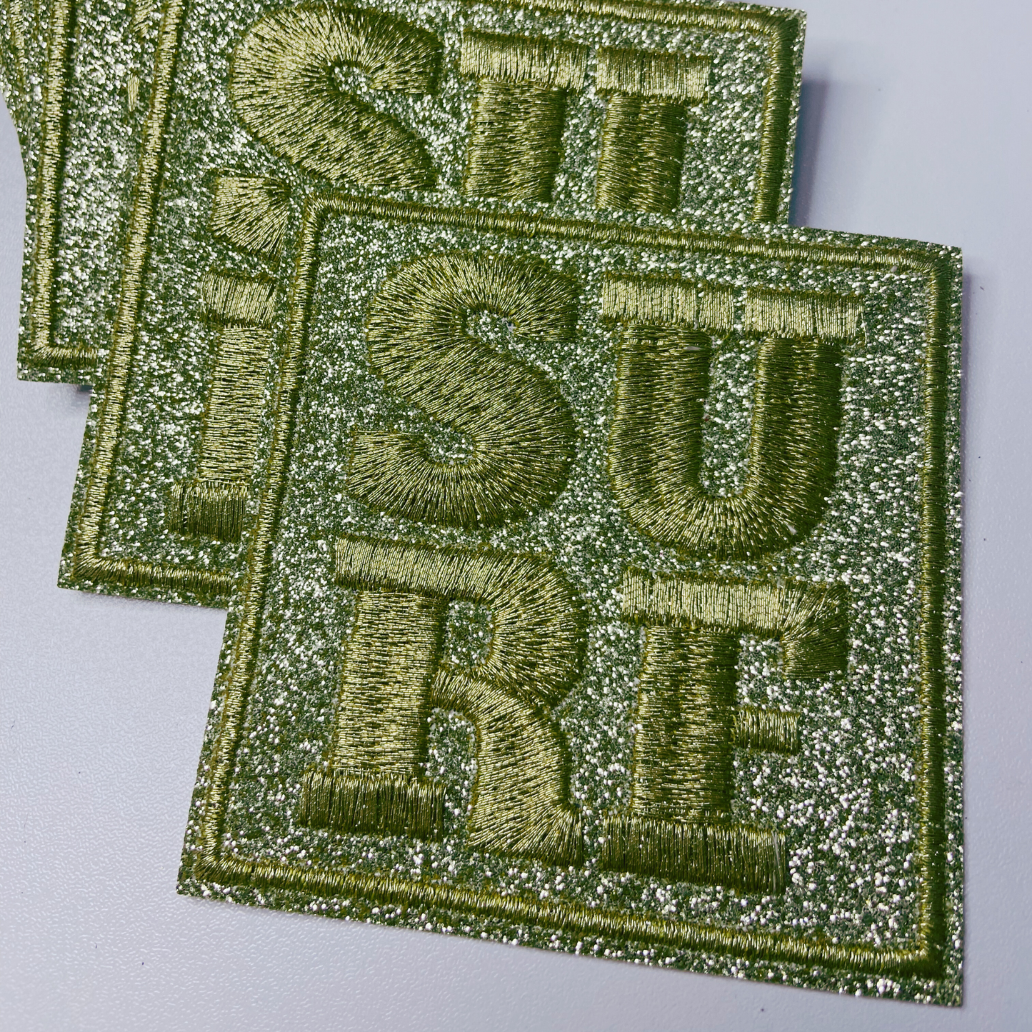 3"  SURF in Gold -  Embroidered Hat Patch
