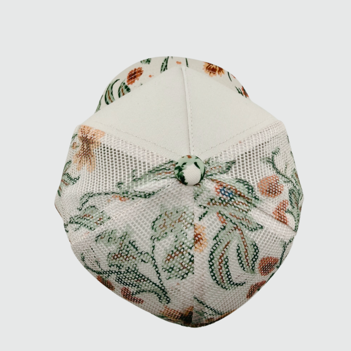 TEELUX - Cotton Structured Hat Blank -  SNAP BACK W MESH  - FLORAL