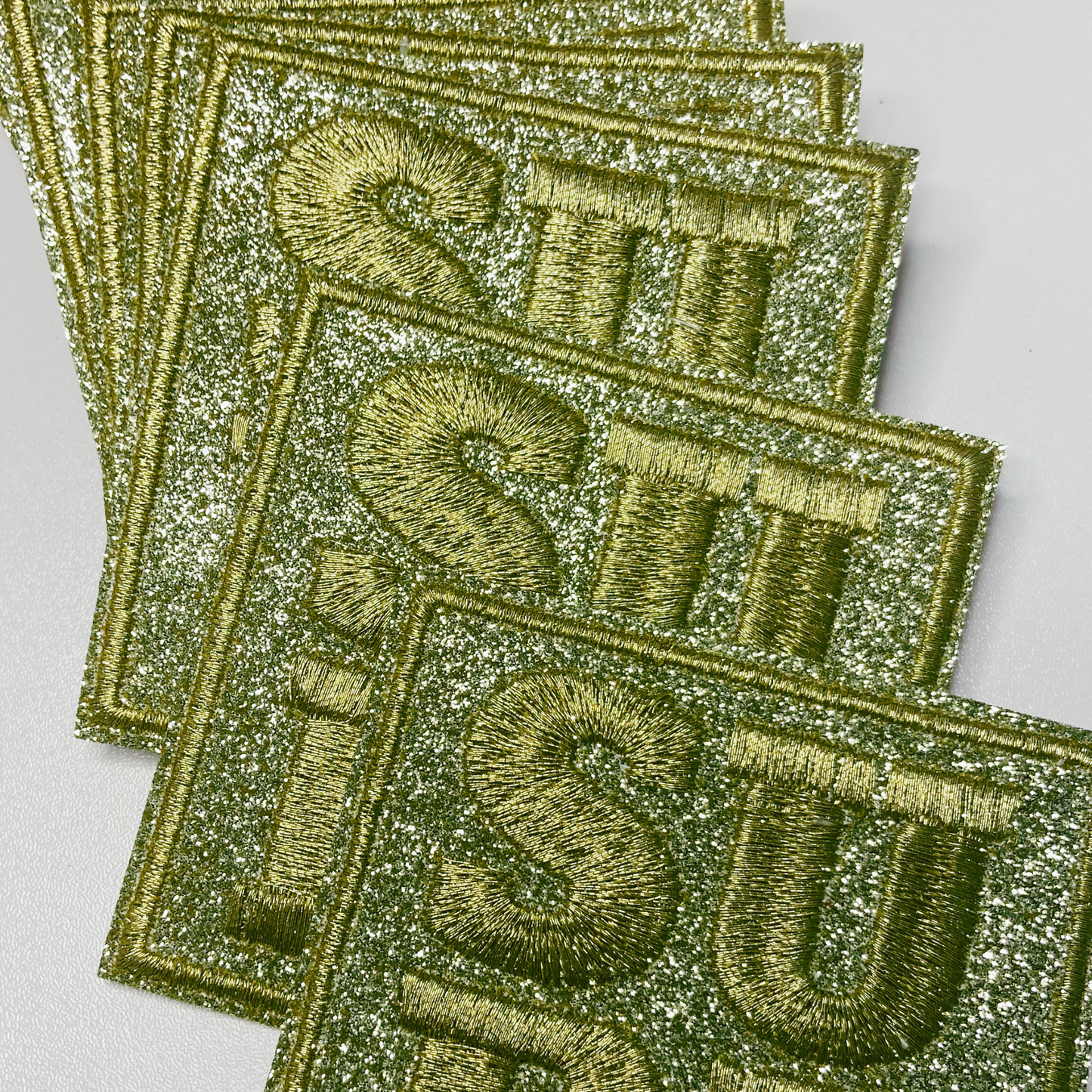 3"  SURF in Gold -  Embroidered Hat Patch
