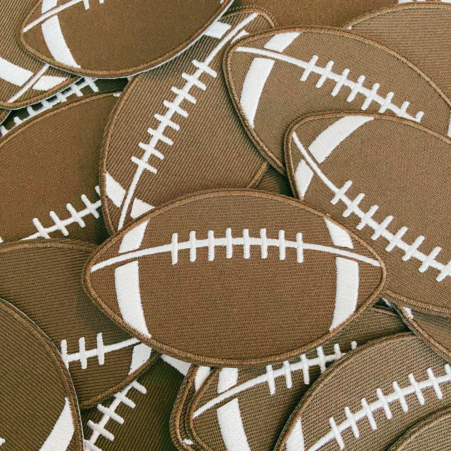 3" Football -  Embroidered Hat Patch
