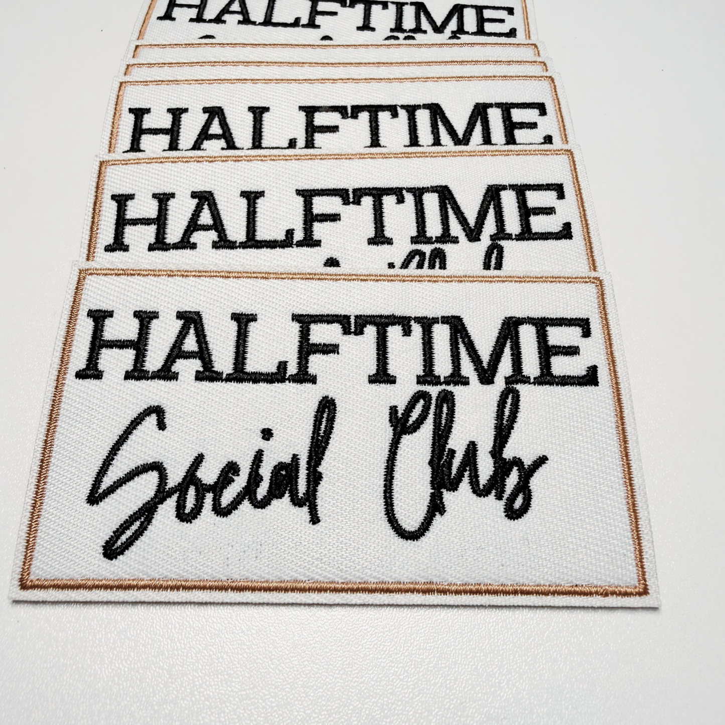 3.5" HALFTIME Social Club -  Embroidered Hat Patch