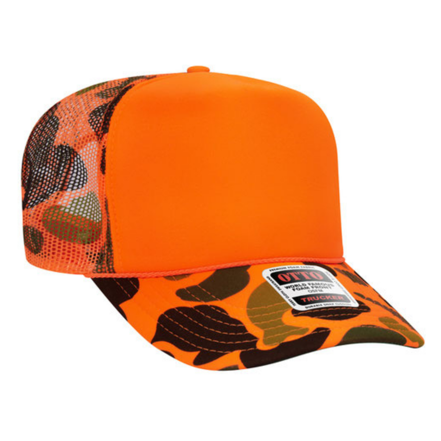 BLANK OTTO TRUCKER HAT -  Choose from available Colors (STYLE #: 39-165)