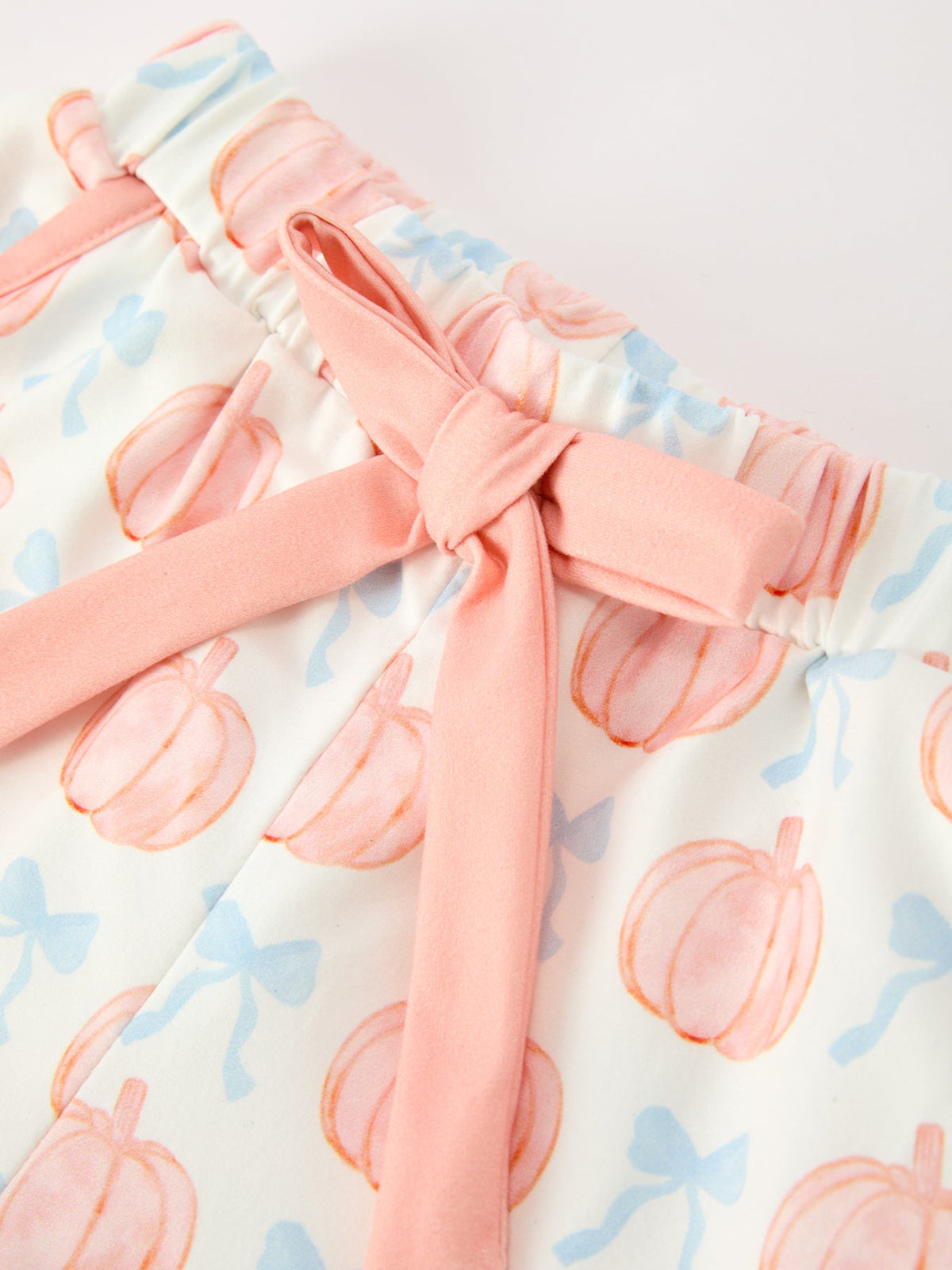 Mommy and Me Fall Pumpkin Print Pajama Set