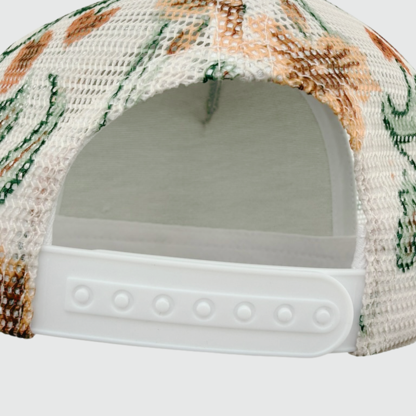 TEELUX - Cotton Structured Hat Blank -  SNAP BACK W MESH  - FLORAL