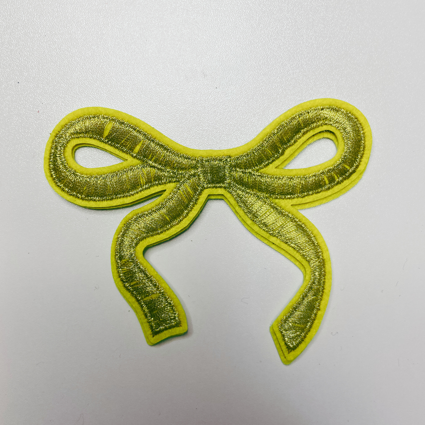 3.75" Embroidered Bows (Choose your color) -  Embroidered Hat Patch