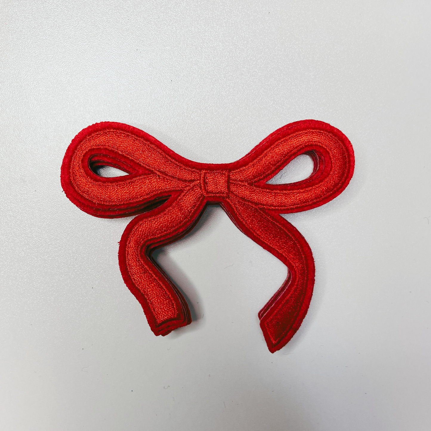 3.75" Embroidered Bows (Choose your color) -  Embroidered Hat Patch