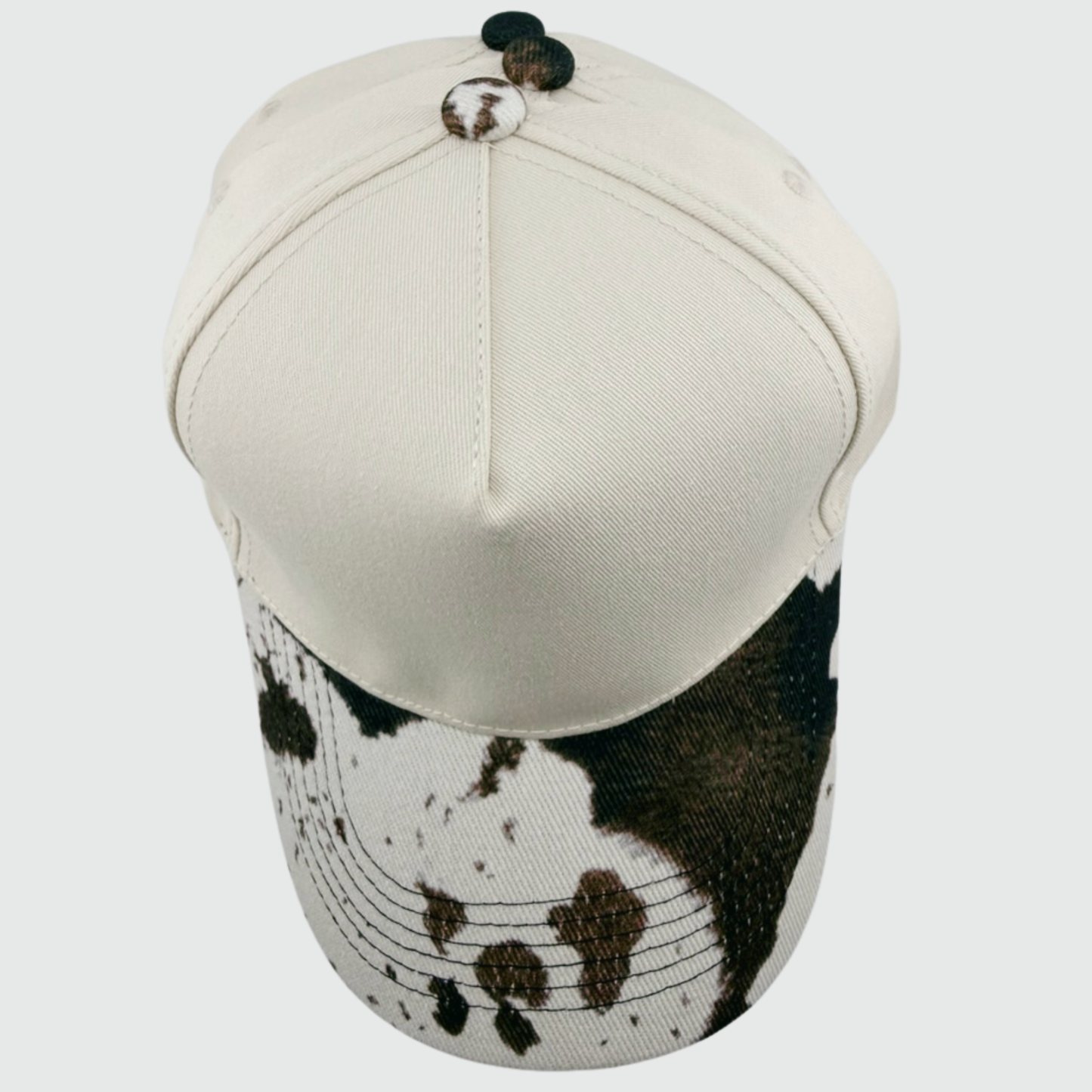 TEELUX - Cotton Structured Hat Blank -  COW PRINT