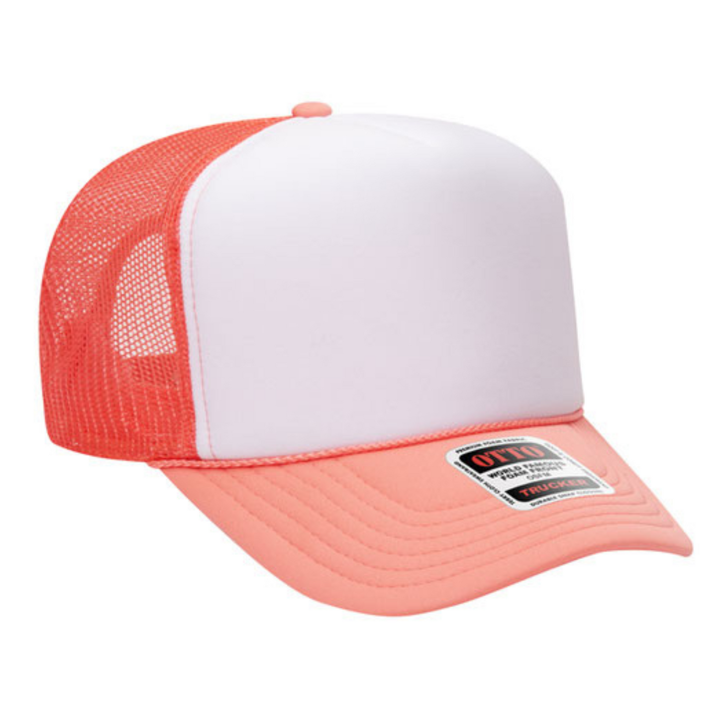 BLANK OTTO TRUCKER HAT -  Choose from available Colors (STYLE #: 39-165)