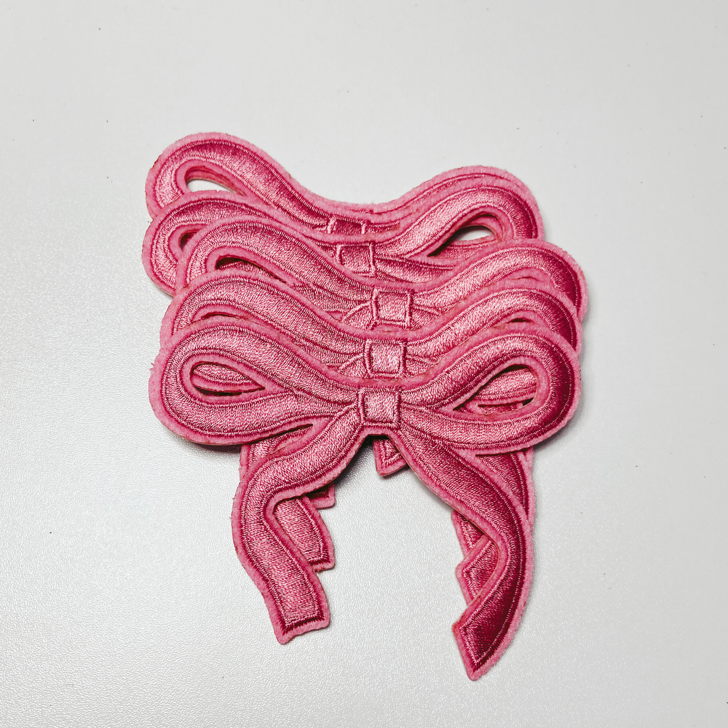 3.75" Embroidered Bows (Choose your color) -  Embroidered Hat Patch