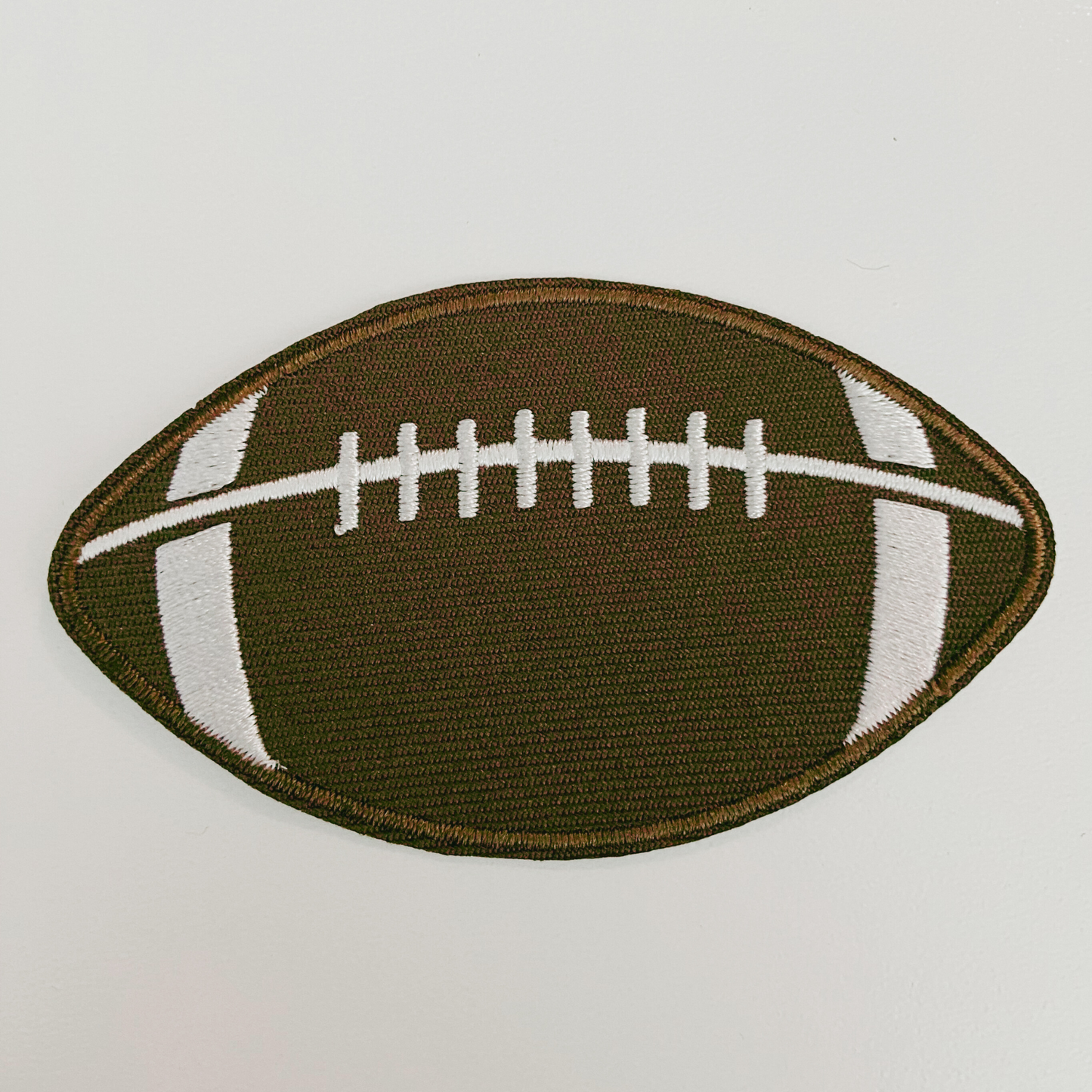 3" Football -  Embroidered Hat Patch