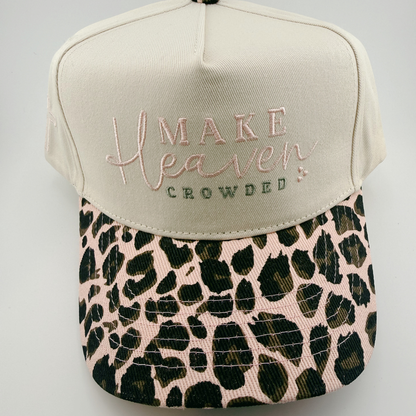 TEELUX - Cotton Structured Hat  -  SNAP BACK - MAKE HEAVEN CROWDED ( choice of color)