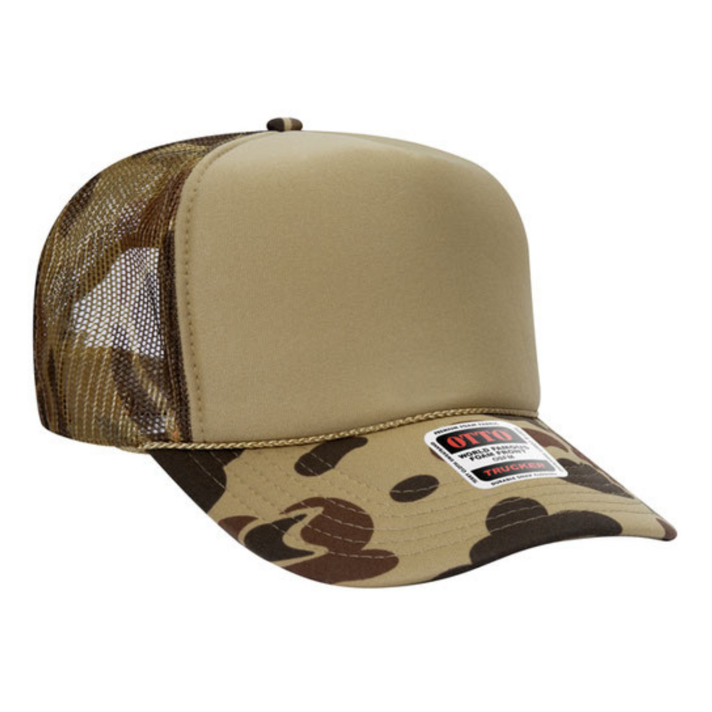BLANK OTTO TRUCKER HAT -  Choose from available Colors (STYLE #: 39-165)