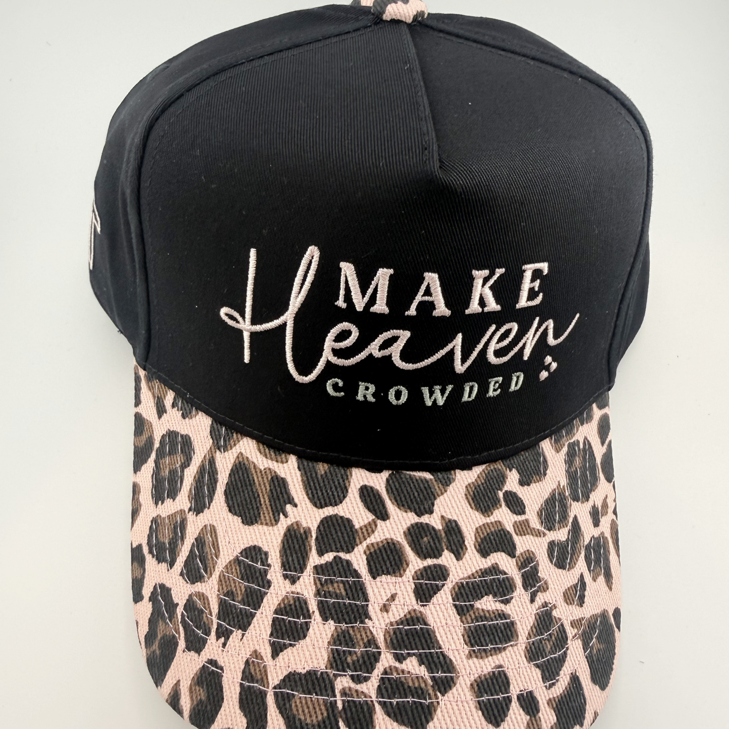 TEELUX - Cotton Structured Hat  -  SNAP BACK - MAKE HEAVEN CROWDED ( choice of color)