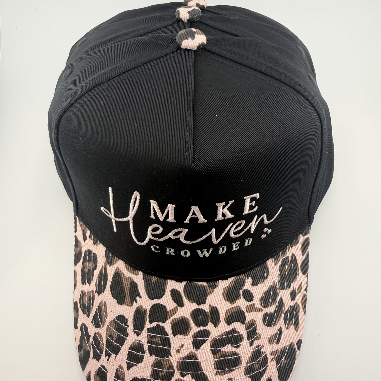 TEELUX - Cotton Structured Hat  -  SNAP BACK - MAKE HEAVEN CROWDED ( choice of color)