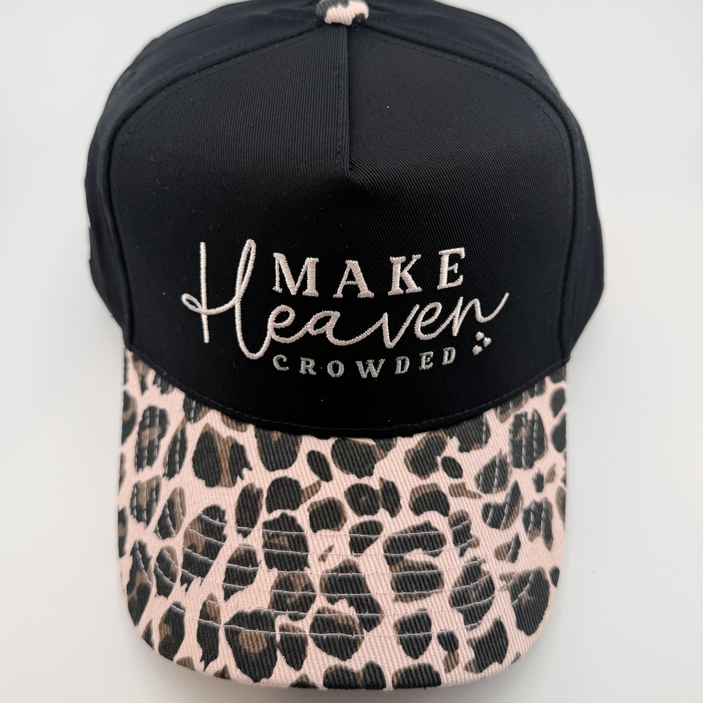 TEELUX - Cotton Structured Hat  -  SNAP BACK - MAKE HEAVEN CROWDED ( choice of color)
