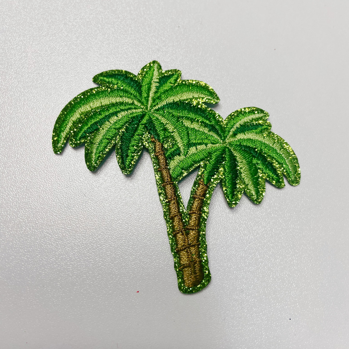 2.5" Green Palm Trees -  Embroidered Hat Patch