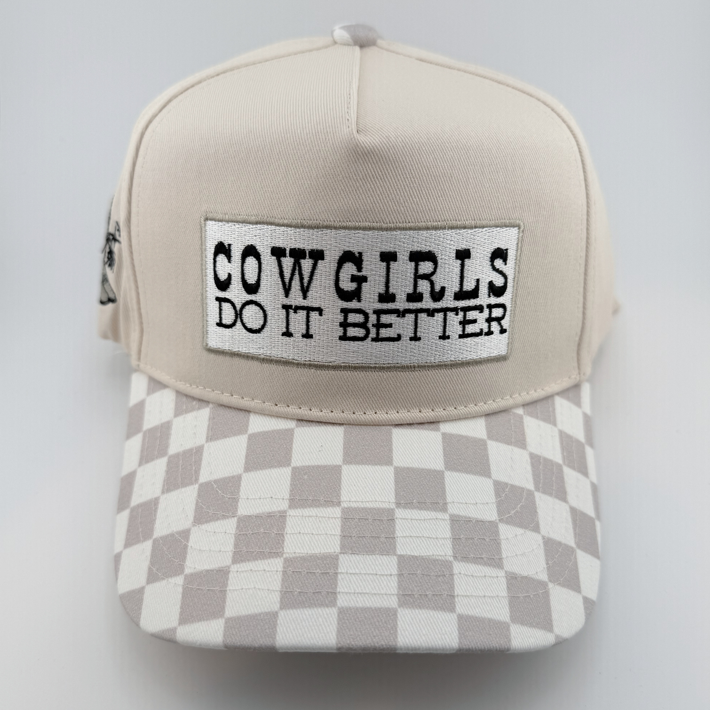 TEELUX - Cotton Structured Hat  -  SNAP BACK - COWGIRLS DO IT BETTER