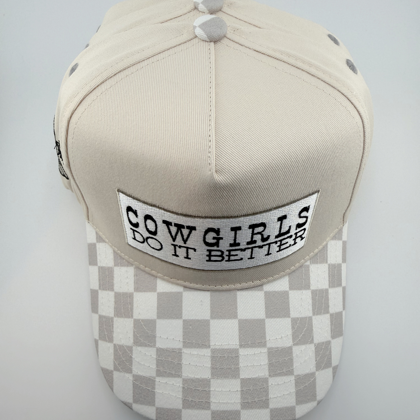 TEELUX - Cotton Structured Hat  -  SNAP BACK - COWGIRLS DO IT BETTER