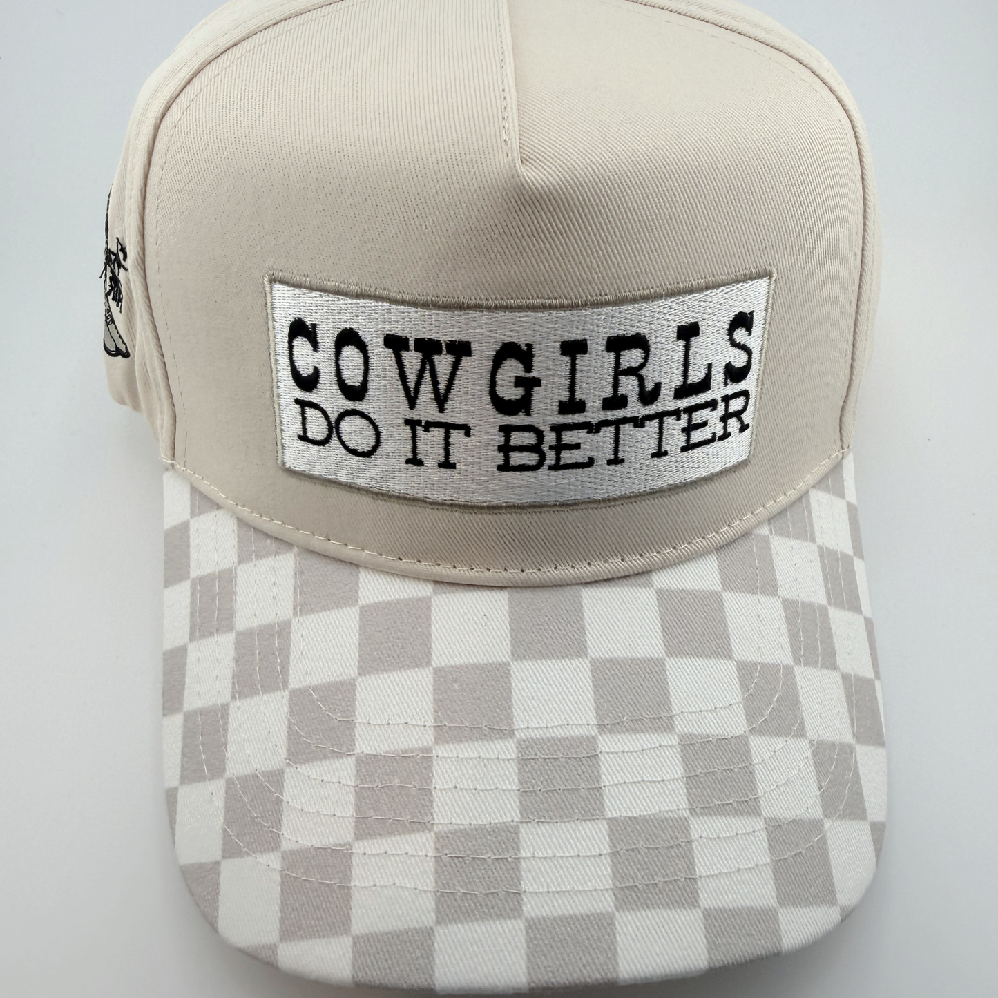 TEELUX - Cotton Structured Hat  -  SNAP BACK - COWGIRLS DO IT BETTER