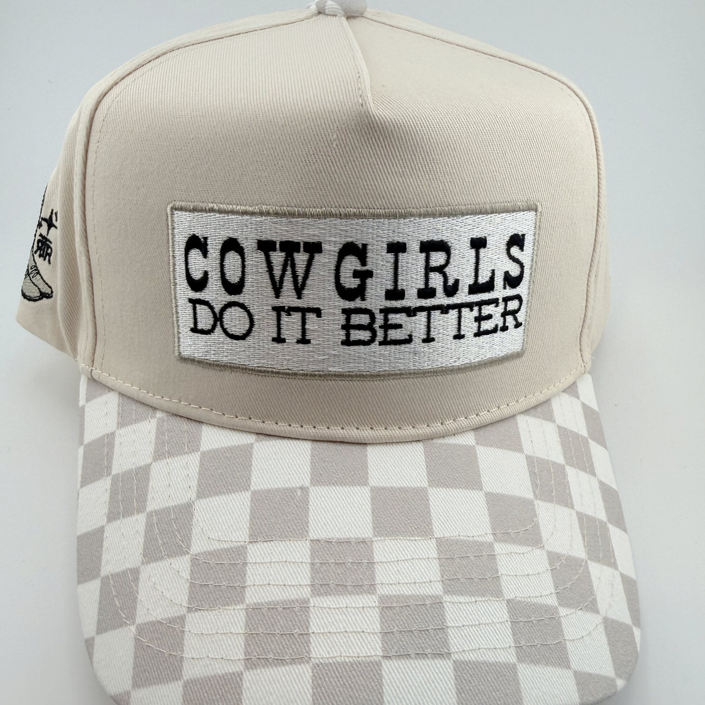 TEELUX - Cotton Structured Hat  -  SNAP BACK - COWGIRLS DO IT BETTER