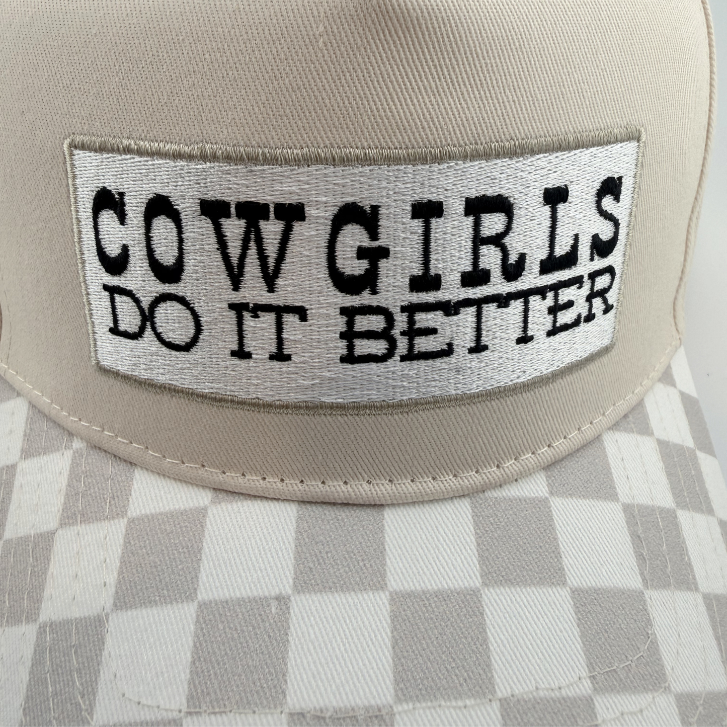 TEELUX - Cotton Structured Hat  -  SNAP BACK - COWGIRLS DO IT BETTER