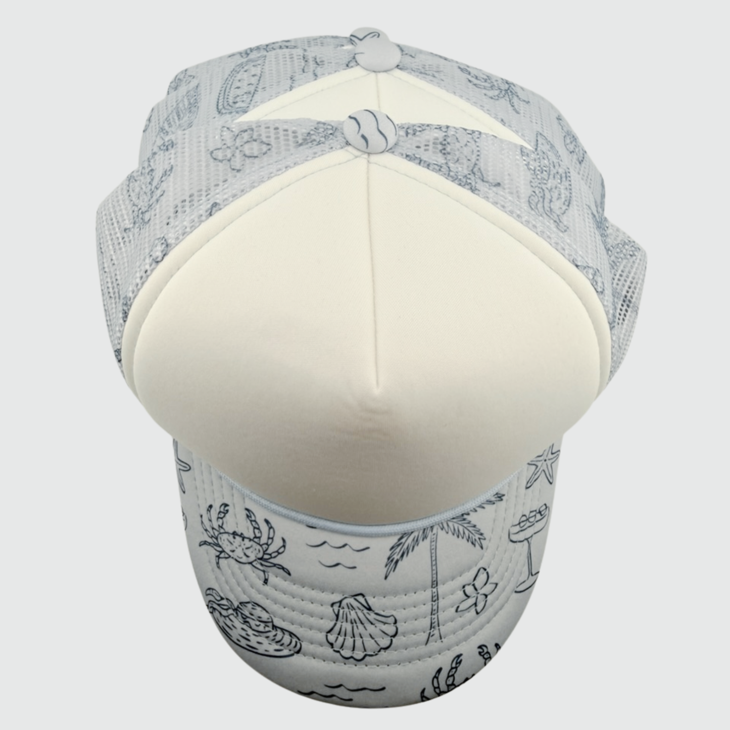 TEELUX - TRUCKER HAT BLANK - BLUE COASTAL