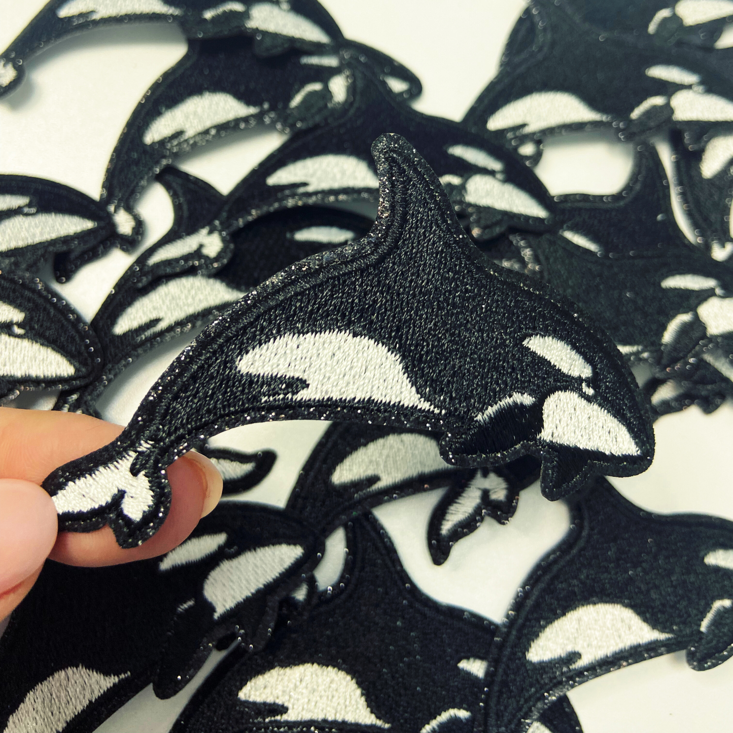 3" Orca Whale -  Embroidered Hat Patch