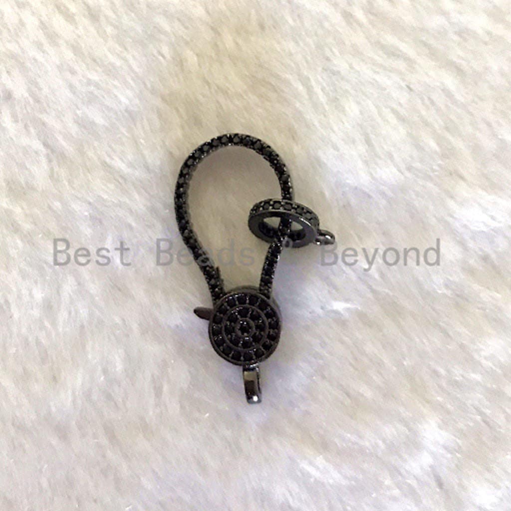 CZ Clear Micro Pave Lobster Clasp with Jumping Ring, SKU#H39