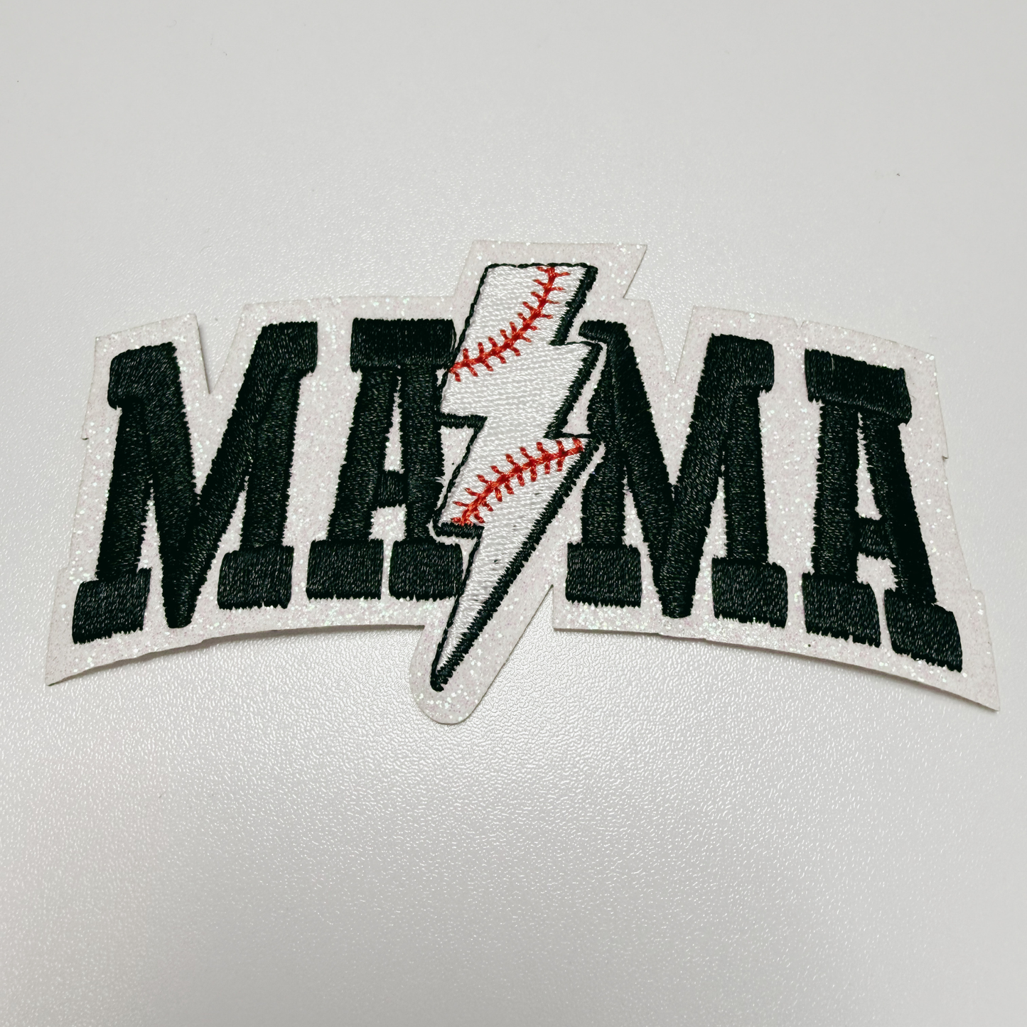 4” Baseball Mama -  Embroidered Hat Patch